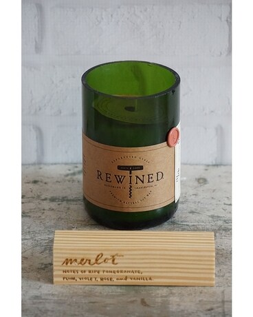 Rewined Merlot Candle Gifts