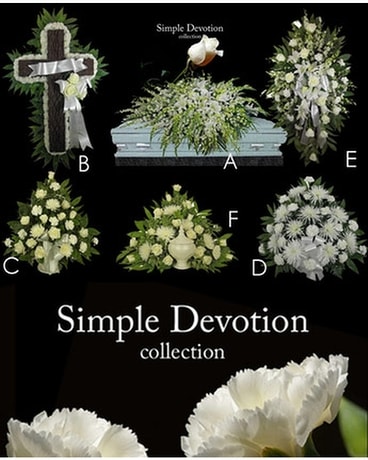 Simple Devotion Collection Funeral Arrangement