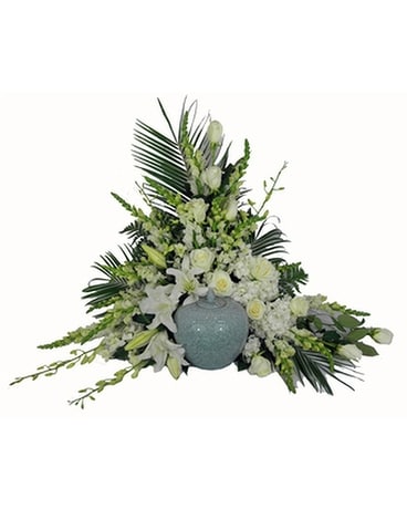 Simple Devotion Deluxe Cremation Setting Funeral Arrangement