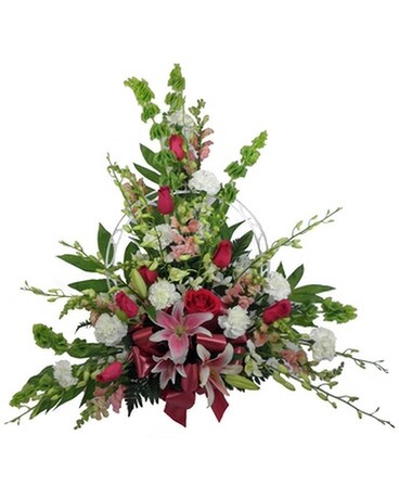 Love's Garden Deluxe Basket Funeral Arrangement