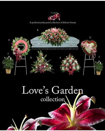 Love's Garden Collection Funeral Arrangement