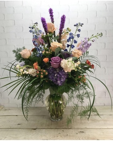 Streaks of Sunset Flower Arrangement