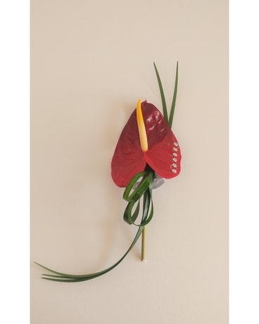 Anthurium Corsage Flower Arrangement