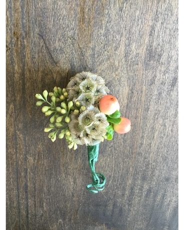 Scabiosa Double Boutonniere Boutonniere