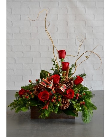 christmas flower arrangements