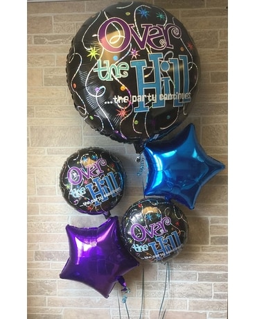 Over the Hill Balloon Bouquet Gifts