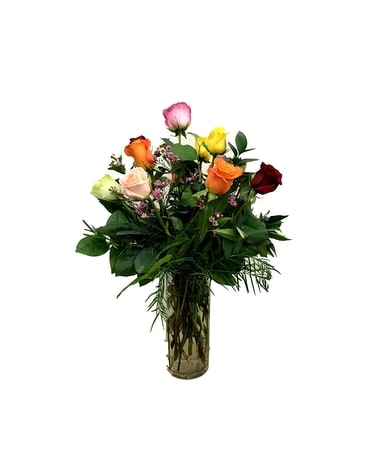 Assorted Rose Arrangement Flower Arrangement