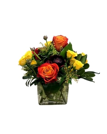 Rose Cube Flower Arrangement