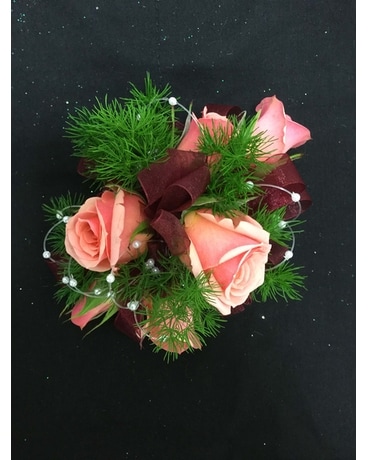 Pink and Burgundy Corsage Corsage