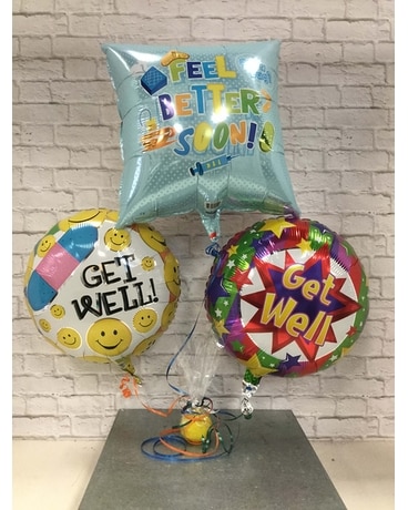 Get Well Balloon Bouquet Flower Arrangement
