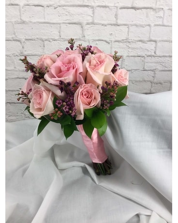 Pink Rose Nosegay Flower Arrangement