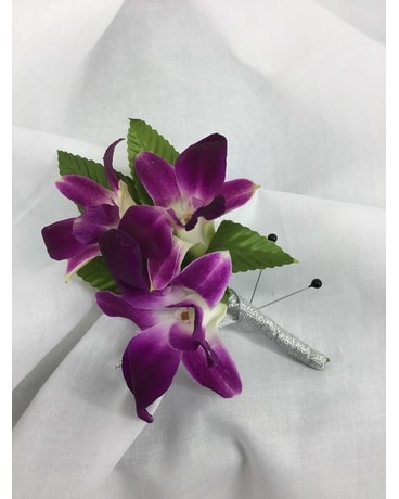 Dendrobium Orchid Boutonniere Flower Arrangement