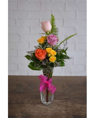 Budding Pastels Flower Arrangement