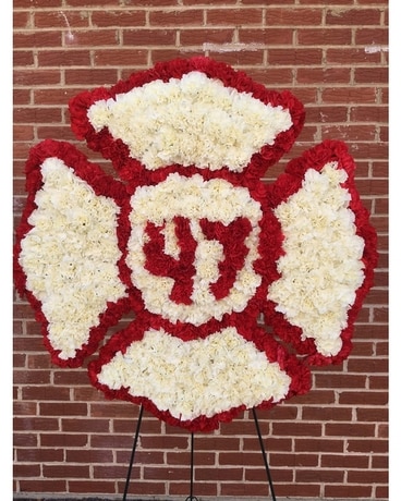 Fireman Cross Funeral Arrangement