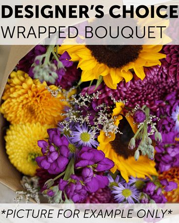 Designer's Choice - Wrapped Bouquet Flower Arrangement