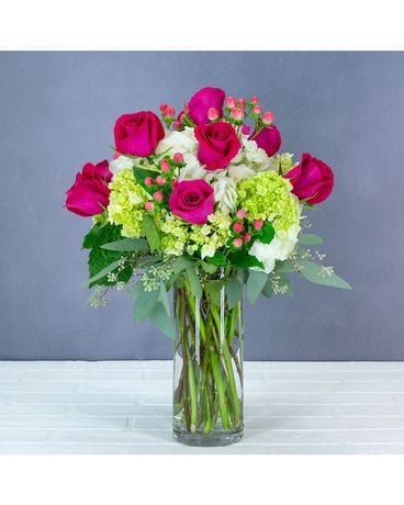 Berry Rosey Flower Arrangement