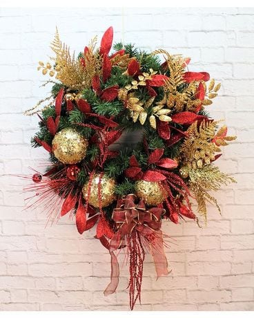 Glitter is Gold Wreath Specialty Arrangement