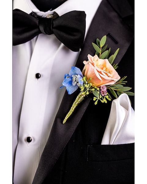 Spring Colors Boutonniere - Fallon’s Flowers