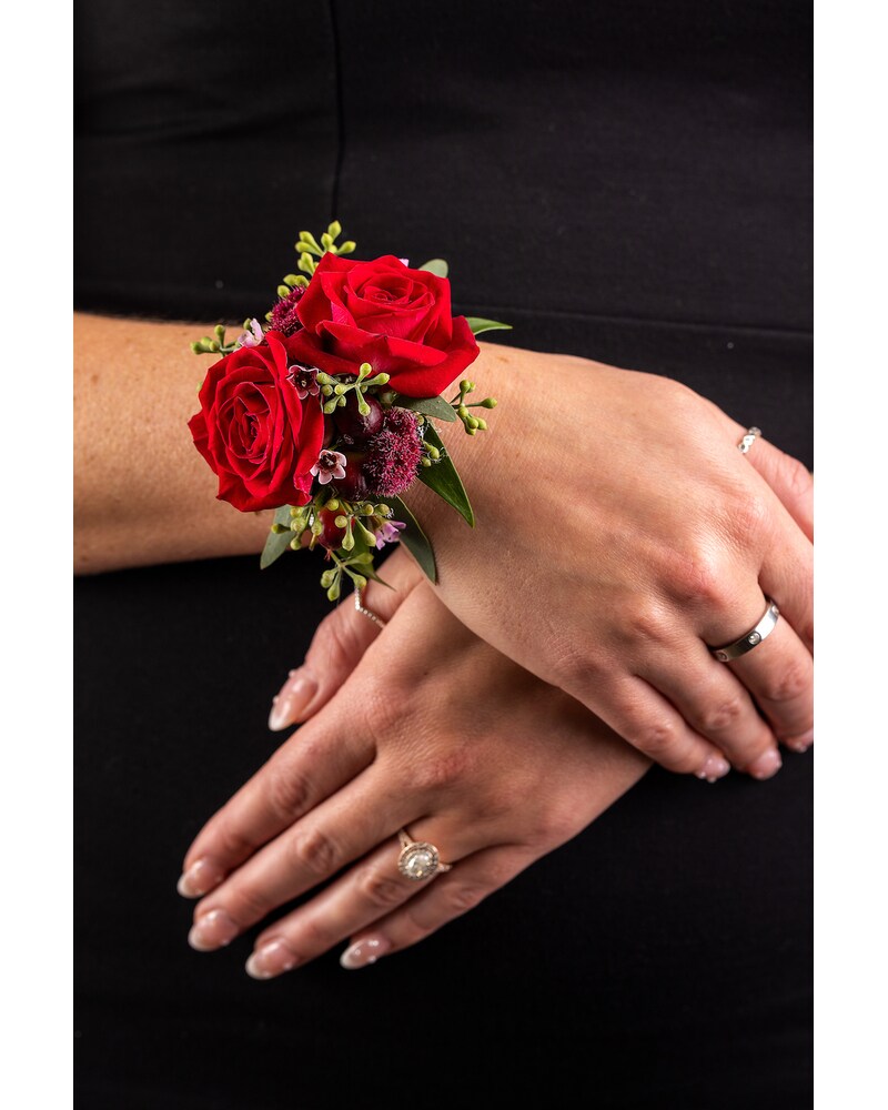 Red Berry Corsage - Fallon's Flowers