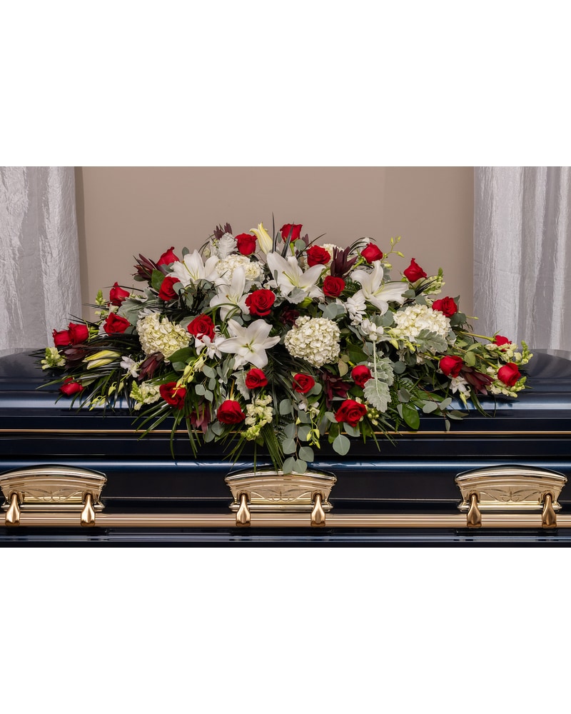 Adoration Casket Spray - Augusta, GA | Martina's Flowers and Gifts