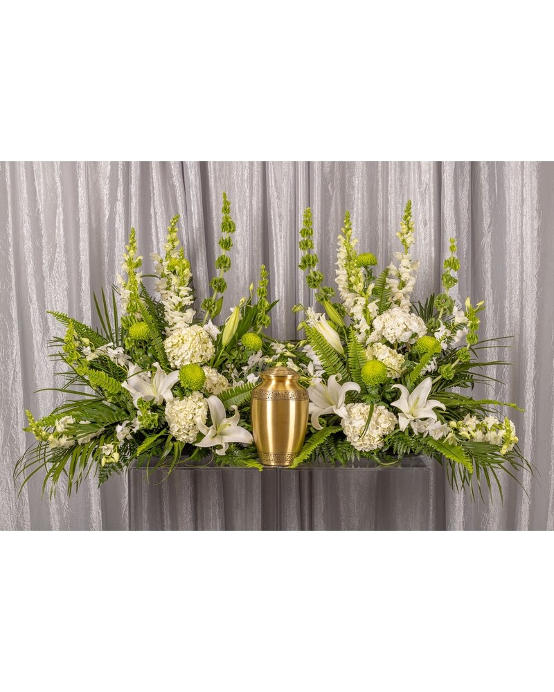 【仅開封】 Flowers concert「Memoire eternelle」 Divine Cremation Urn Setting - Denver, CO | Lehrer's Flowers