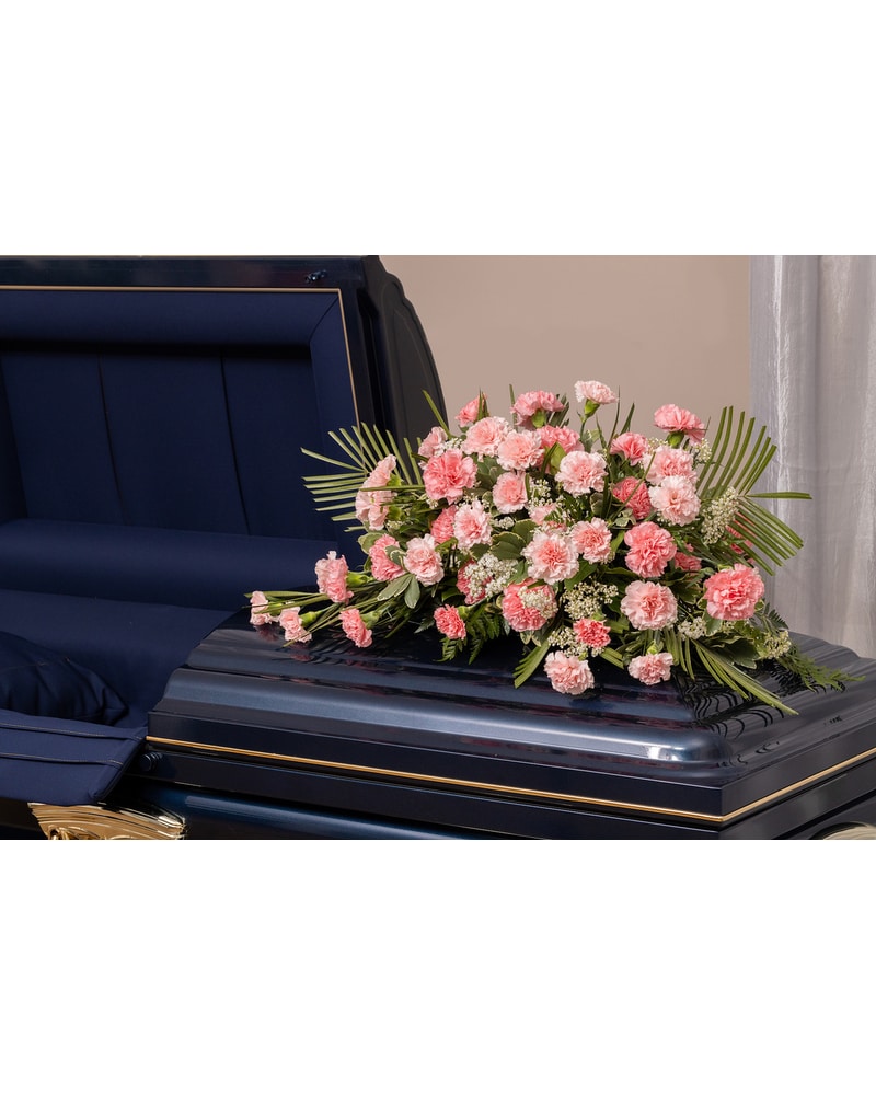 Gracious Half Casket Spray - Tampa, FL | Jennie's Flowers