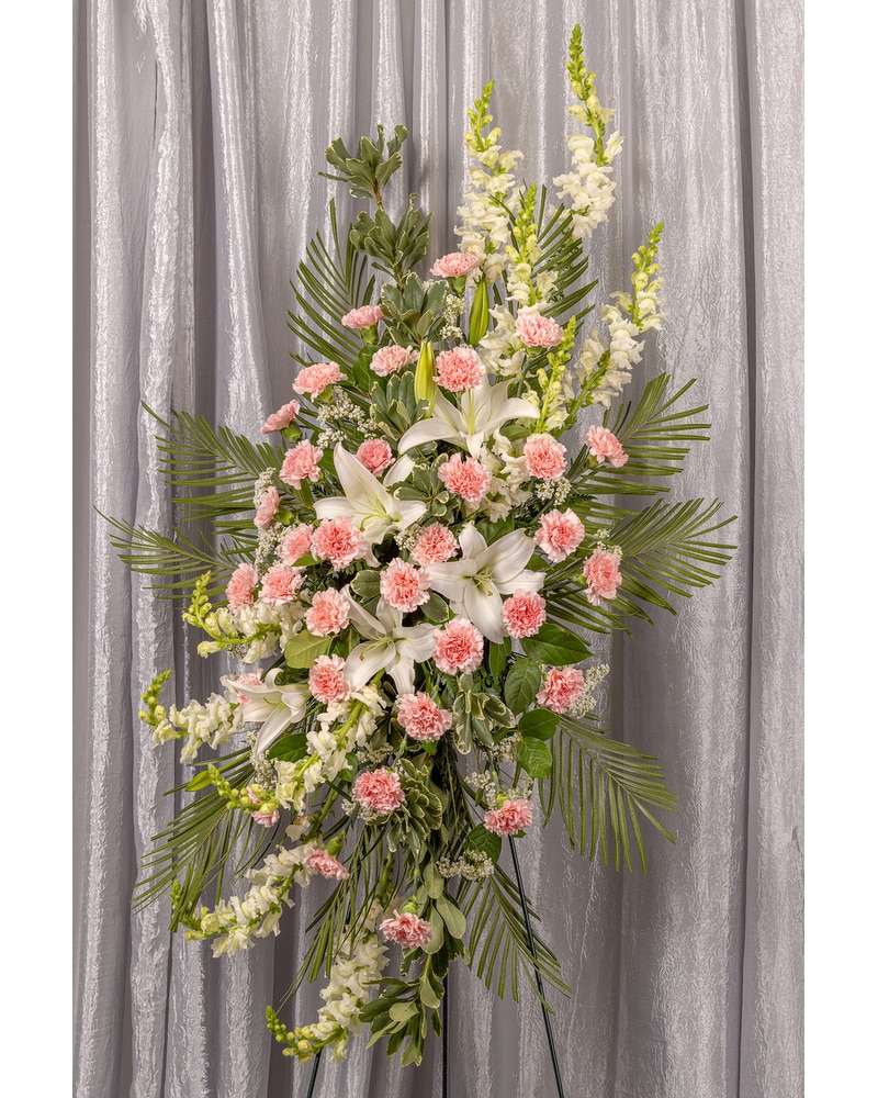 Gracious Deluxe Standing Spray - Cary, NC | Cary Florist