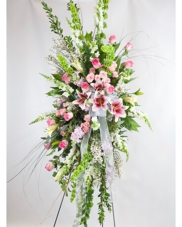 Pinks and Whites Spray Flower Arrangement