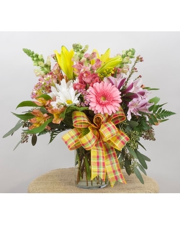 Pinks and Oranges Flower Arrangement