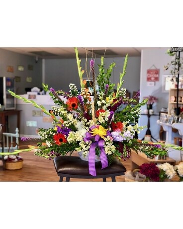 Bountiful Basket Flower Arrangement