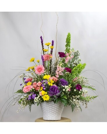 Beautiful Basket Flower Arrangement