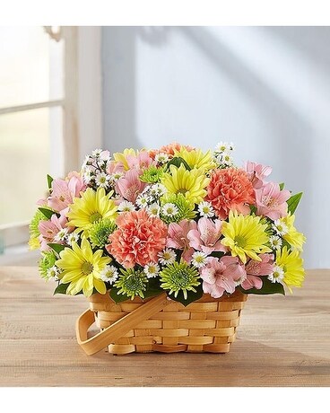 Fields of Europe Basket Flower Arrangement