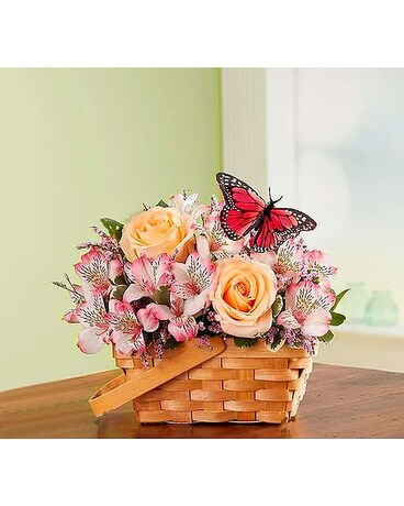 Bountiful Basket Flower Arrangement