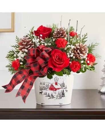 Countryside Christmas Bouquet Flower Arrangement