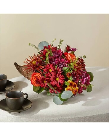 Autumn Herald Cornucopia Centerpiece