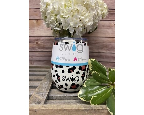 Swig Life - Luxy Leopard Stemless Wine Mug (14oz) Gifts