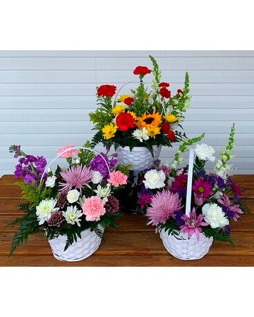 Florist Designed Basket Flower Arrangement