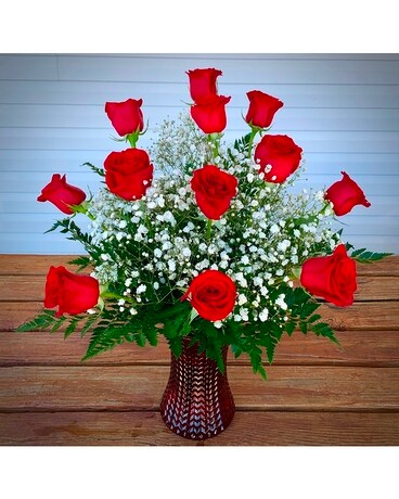 12 RED ROSES ARRANGED Custom product