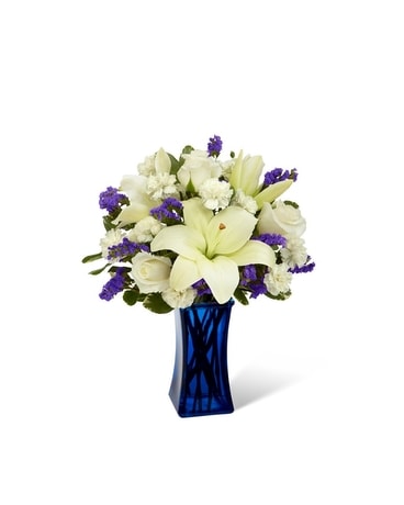 Beyond Blue Flower Arrangement