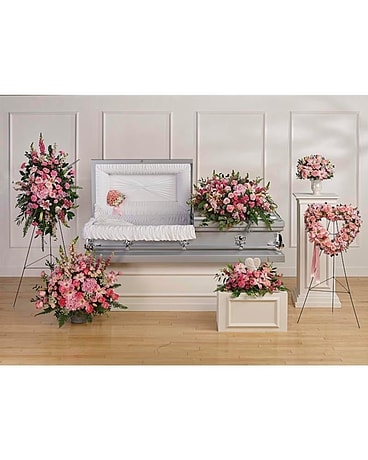 Pink Sympathy Collection Flower Arrangement