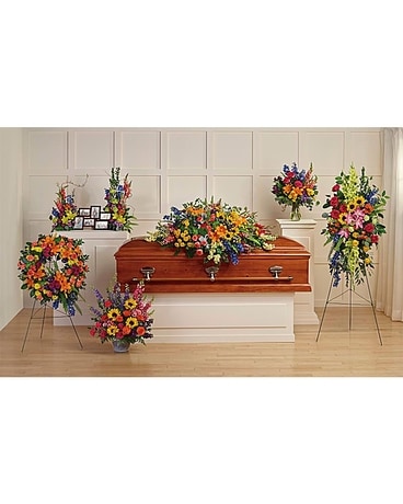 Multicolor Sympathy Collection Flower Arrangement