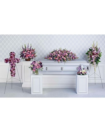 Lavender Sympathy Collection Flower Arrangement