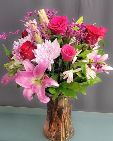 Red and Pink Love Arrangement Flower Arrangement