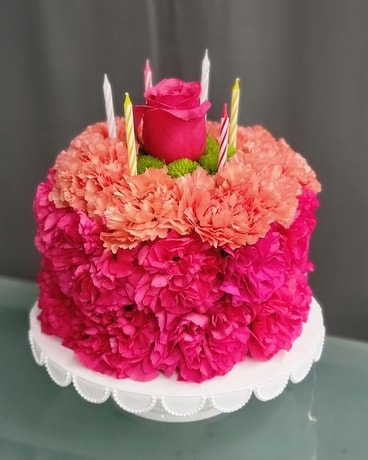 Flower Cake Flower Arrangement