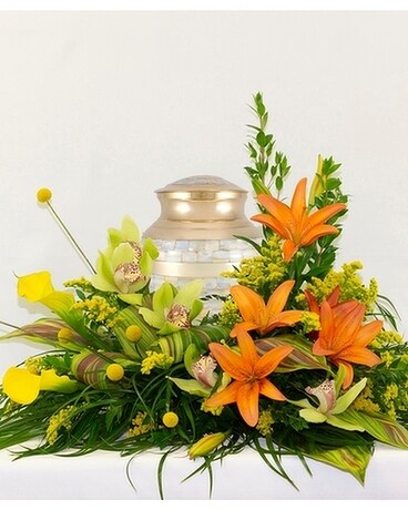 Warmest Devotion Cremation Arrangement Flower Arrangement