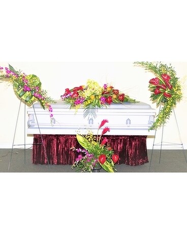Tropical Sympathy Collection Funeral Arrangement