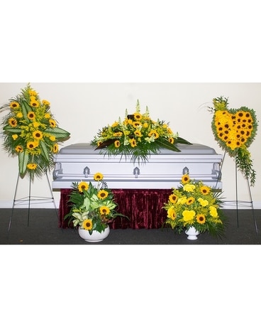 Sunflower Sympathy Collection Flower Arrangement