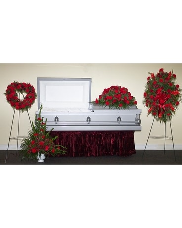 Red Sympathy Collection Sympathy Arrangement