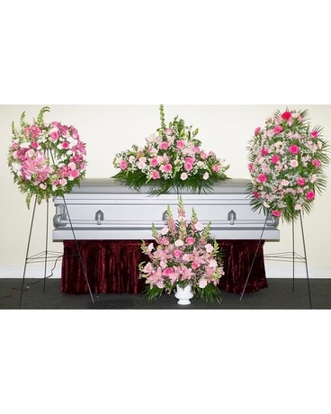 Pink Sympathy Collection Funeral Arrangement