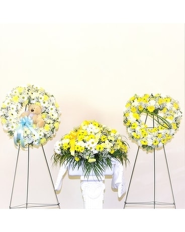 Heartfelt Sympathy Standing Spray Collection Flower Arrangement